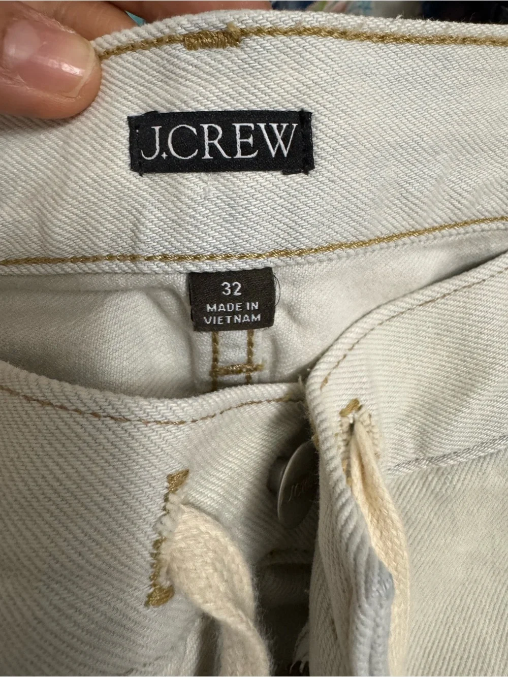 J. Crew relaxed knee- length denim short
